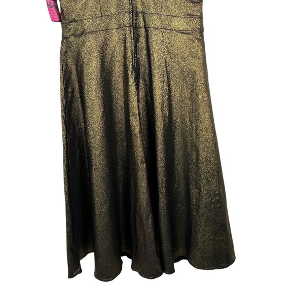 NWT Bettie Page Queen of Pinups Retro Fit and Flare Dress in Burnished Gold 20W - Picture 9 of 11